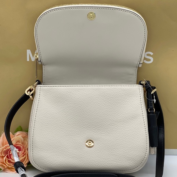 MICHAEL KORS BEDFORD SM FLAP XBODY LT CREAM MULTI - Picture 10 of 16